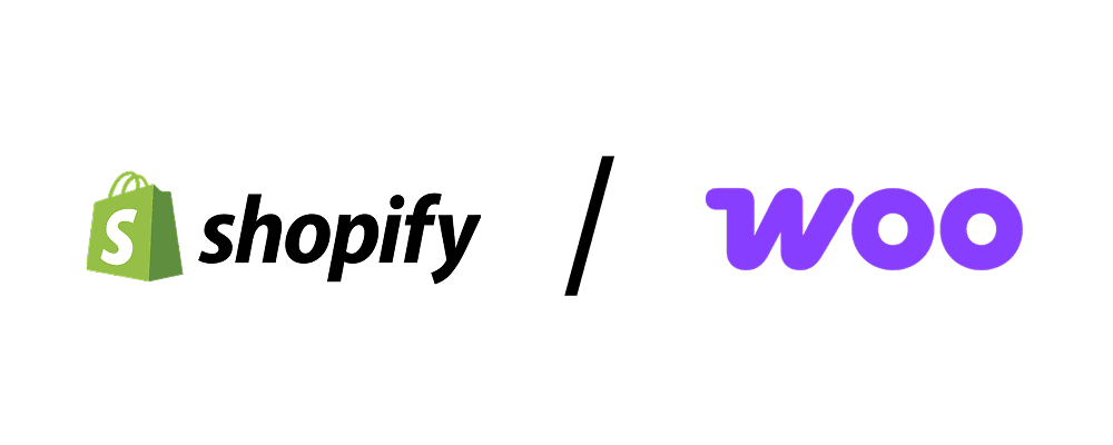 Shopify og Woo logo